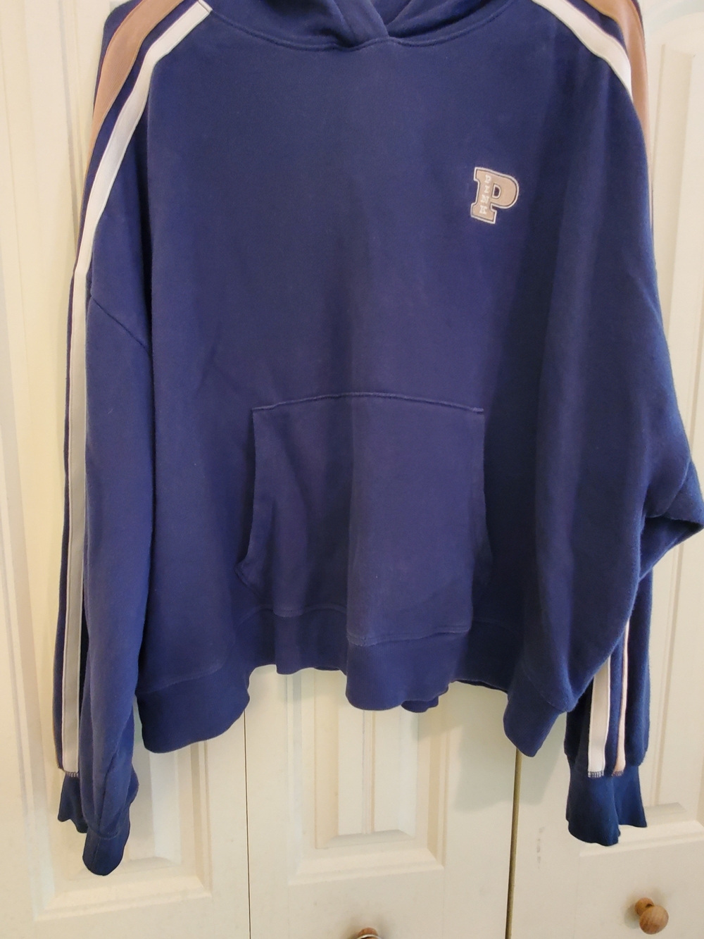 PINK Victoria's Secret VS Navy Retro Vibe Hoodie Hooded Pullover